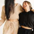 Athleisure outfit ideas crop top band cropping hack